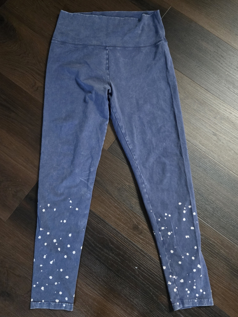 aerie Navy Blue Leggings with White Speckle Detail
